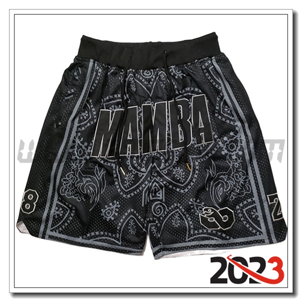 Pantaloncini NBA Los Angeles Lakers 2023/24 Nero