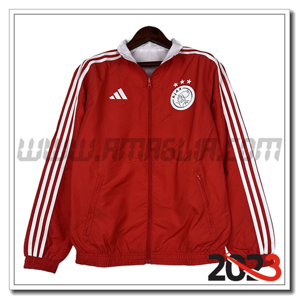 Giacca A Vento Ajax Rosso 2023 2024