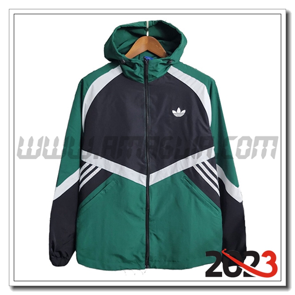 Giacca A Vento Adidas Verde 2023 2024 -02