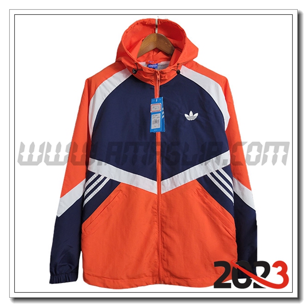Giacca A Vento Adidas Arancia 2023 2024