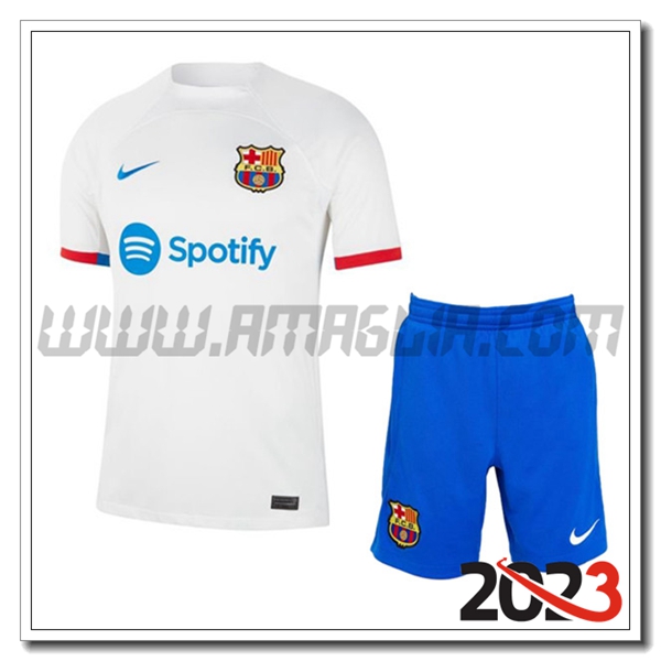 Kit Maglia FC Barcellona Seconda + Pantaloncini 2023 2024