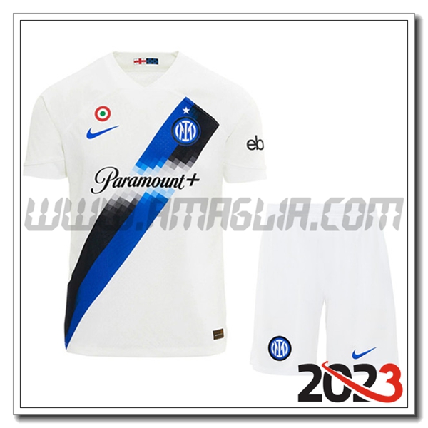 Kit Maglia Inter Milan Seconda + Pantaloncini 2023 2024