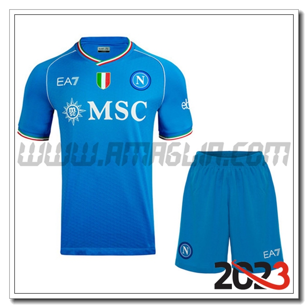 Kit Maglia SSC Napoli Prima + Pantaloncini 2023 2024