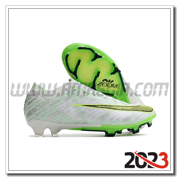 Nike Scarpe Da Calcio Air Zoom Mercurial Superfly IX Elite FG Bianco/Verde