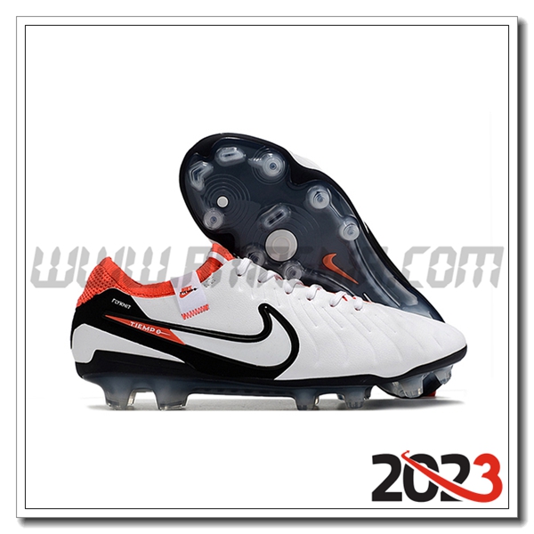 Nike Scarpe Da Calcio Tiempo Legend X Elite FG Bianco -02
