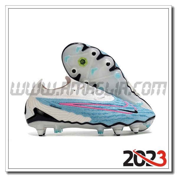 Nike Scarpe Da Calcio Phantom GX Elite Link PRO SG Anti Clog Bianco/Blu