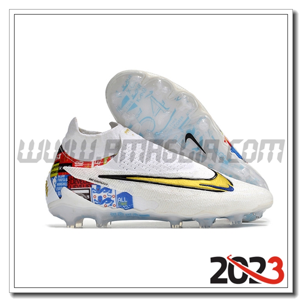 Nike Scarpe Da Calcio Phantom GX Elite DF Link FG Bianco -02