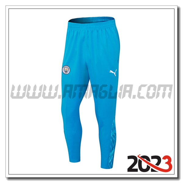 Pantaloni Da Allenamento Manchester City Blu 2023 2024