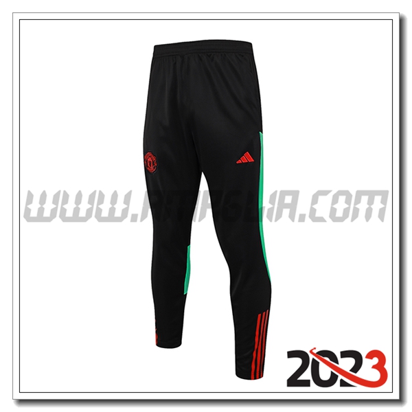 Pantaloni Da Allenamento Manchester United Nero 2023 2024 -06