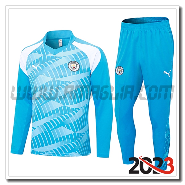 Tuta Allenamento Manchester City Blu 2023 2024 -02