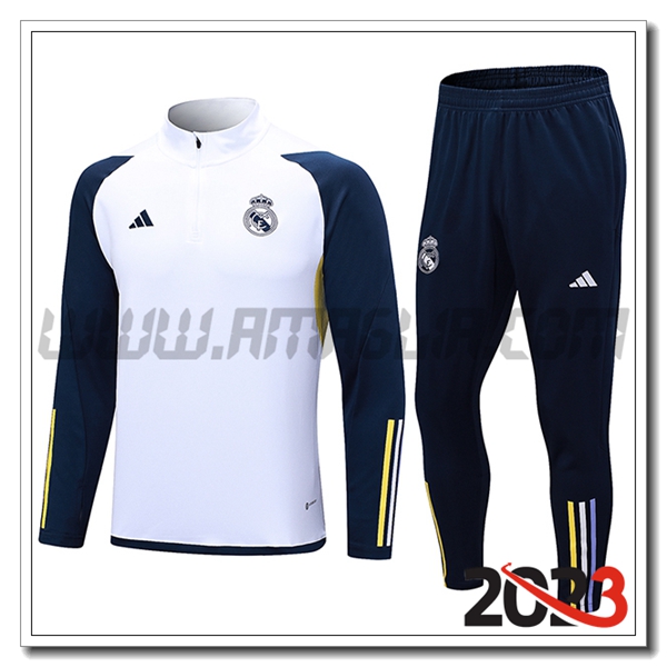 Tuta Allenamento Real Madrid Bianco 2023 2024 -05