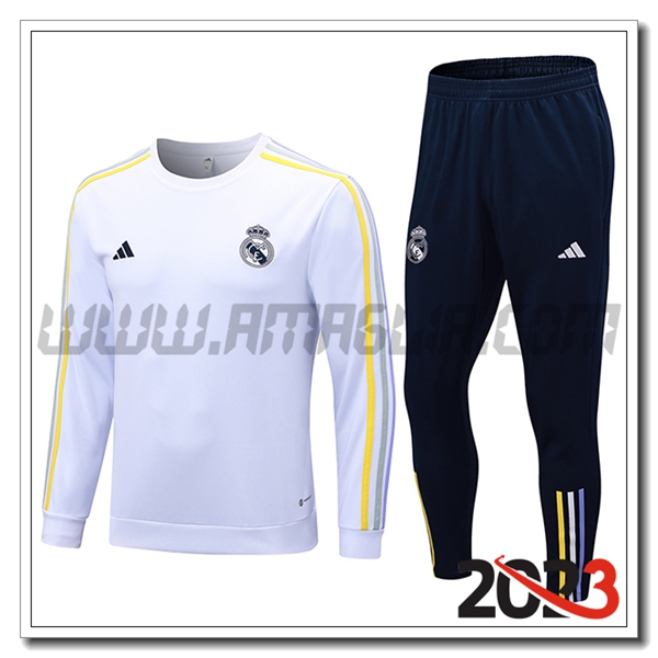 Tuta Allenamento Real Madrid Bianco 2023 2024 -04