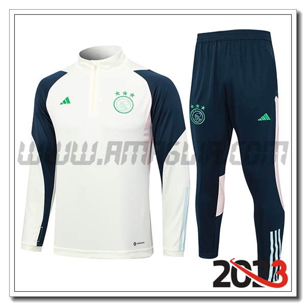 Tuta Allenamento Ajax Bianco 2023 2024