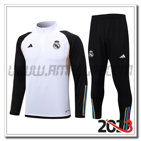 Tuta Allenamento Real Madrid Bianco 2023 2024 -03