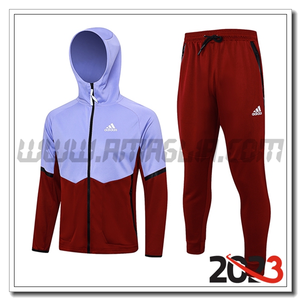 Giacca Con Cappuccio Tuta Giacca A Vento Adidas viola/Rosso 2023 2024