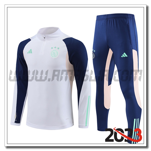 Tuta Allenamento Ajax Bianco 2023 2024 -02
