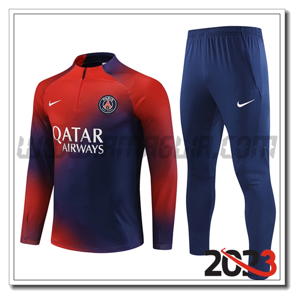 Tuta Allenamento PSG Rosso/Blu 2023 2024