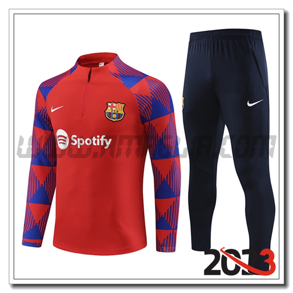 Tuta Allenamento FC Barcellona Rosso 2023 2024