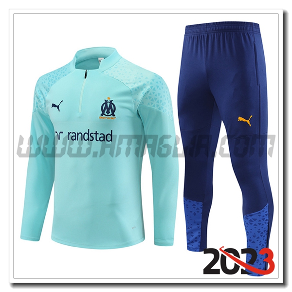 Tuta Allenamento Marsiglia Azzurro 2023 2024 -03