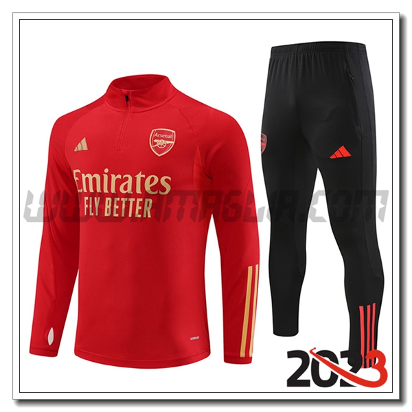 Tuta Allenamento Arsenal Rosso 2023 2024 -02
