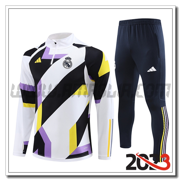 Tuta Allenamento Real Madrid Bianco 2023 2024 -02