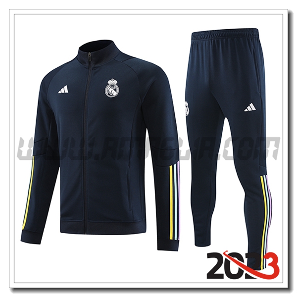 Tuta Allenamento Giacca Real Madrid Azzurro 2023 2024
