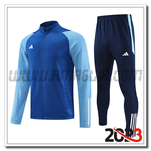 Tuta Allenamento Giacca Adidas Blu 2023 2024 -03