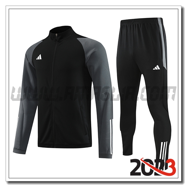 Tuta Allenamento Giacca Adidas Nero 2023 2024 -02