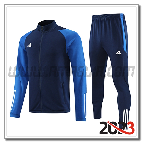 Tuta Allenamento Giacca Adidas Blu 2023 2024 -02