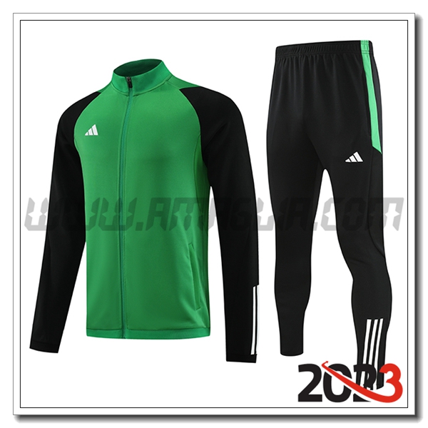 Tuta Allenamento Giacca Adidas Verde 2023 2024 -02