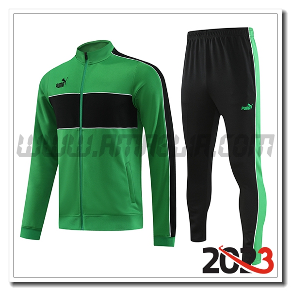 Tuta Allenamento Giacca PUMA Verde 2023 2024