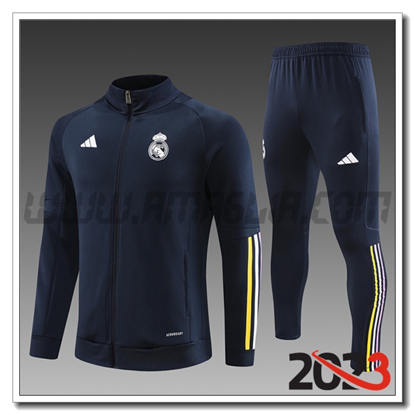 Tuta Allenamento Giacca Real Madrid Bambino blu marina 2023 2024
