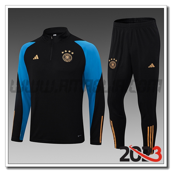 Tuta Allenamento Germania Bambino Nero 2023 2024 -02