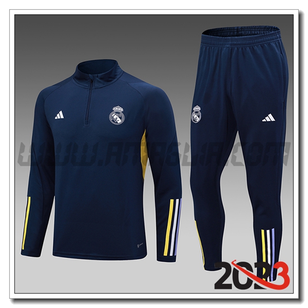 Tuta Allenamento Real Madrid Bambino blu marina 2023 2024 -02