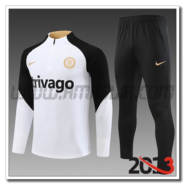 Tuta Allenamento FC Chelsea Bambino Nero 2023 2024
