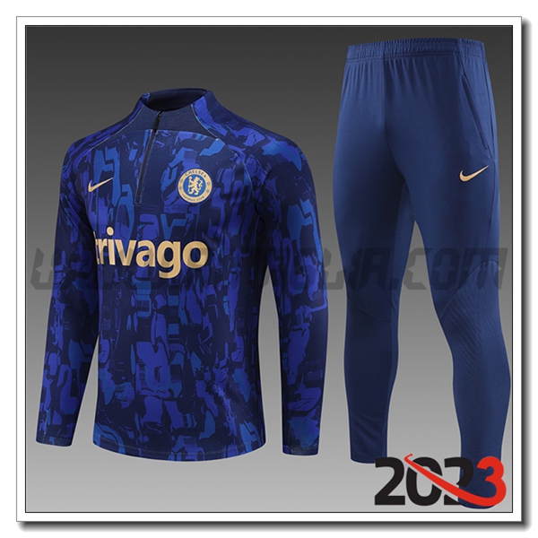 Tuta Allenamento FC Chelsea Bambino Blu 2023 2024
