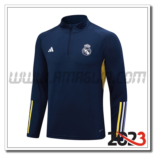 Felpa Allenamento Real Madrid blu marina 2023 2024 -03