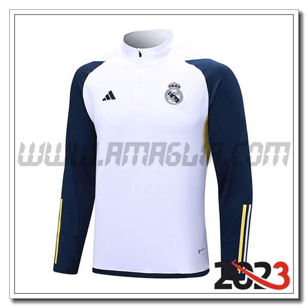 Felpa Allenamento Real Madrid Bianco 2023 2024 -04