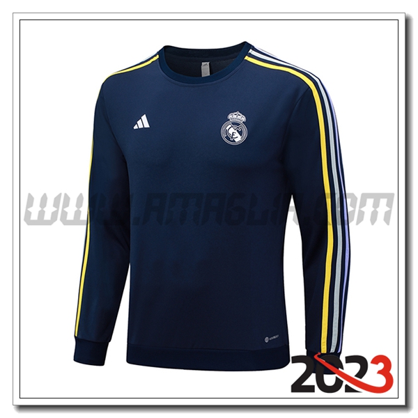 Felpa Allenamento Real Madrid blu marina 2023 2024 -02