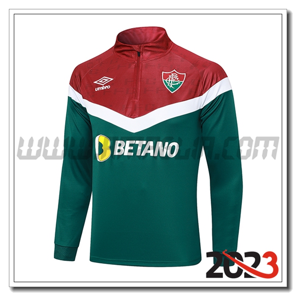 Felpa Allenamento Fluminense Verde/Rosso 2023 2024