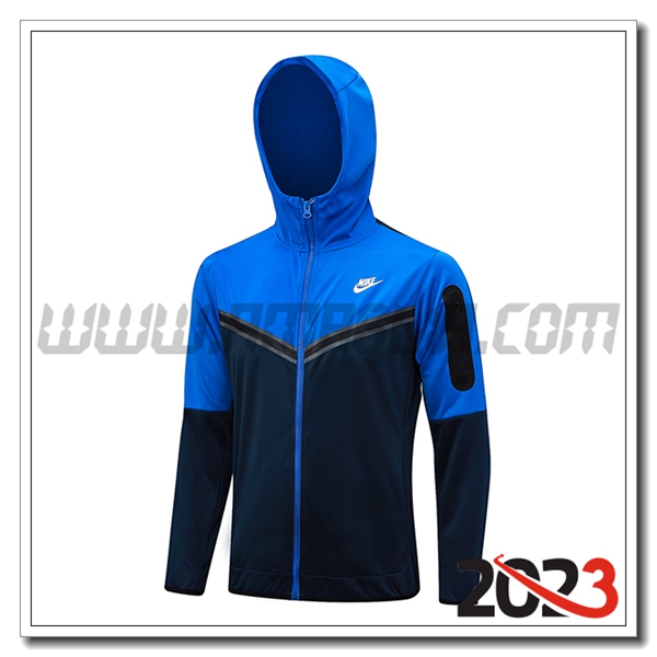 Giacca Con Cappuccio Nike Blu 2023 2024 -03