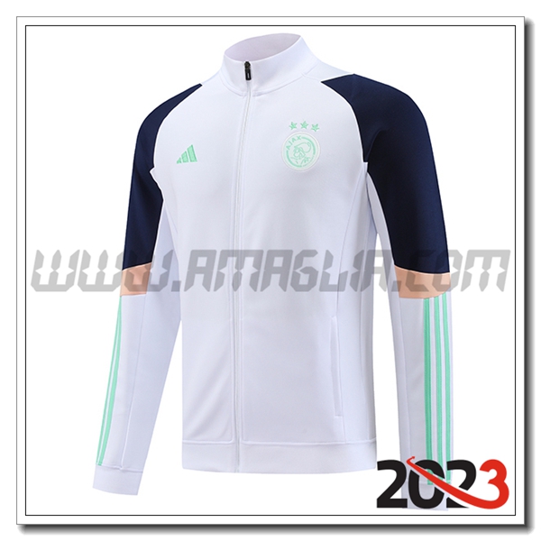 Giacca Calcio Ajax Bianco 2023 2024