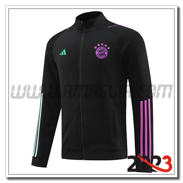 Giacca Calcio Bayern Monaco Nero 2023 2024 -02