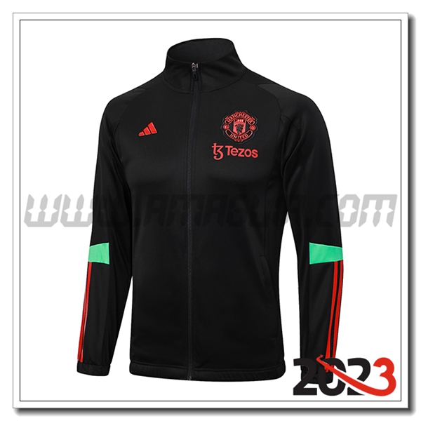 Giacca Calcio Manchester United Nero 2023 2024