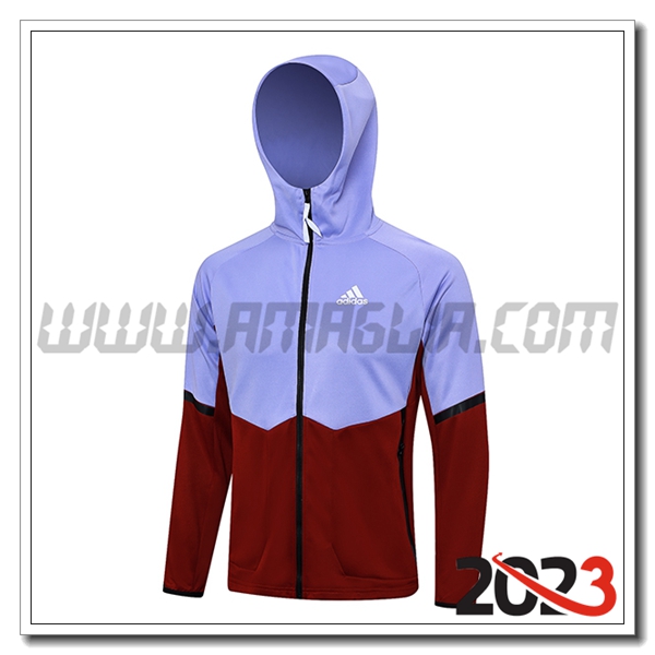 Giacca Con Cappuccio Adidas viola/Rosso 2023 2024