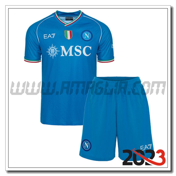 Kit Maglia SSC Napoli Bambino Prima 2023 2024