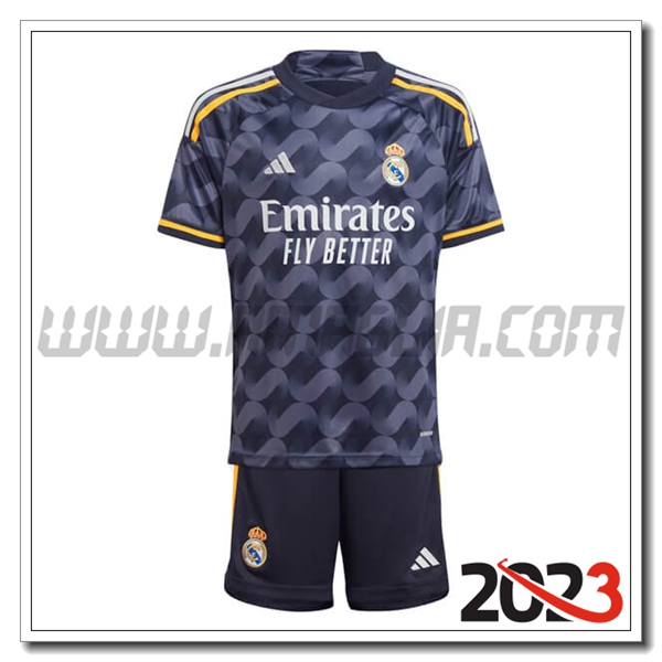 Kit Maglia Real Madrid Bambino Seconda 2023 2024