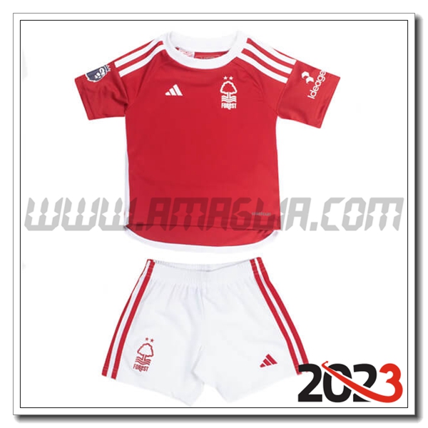 Kit Maglia Nottingham Forest Bambino Prima 2023 2024