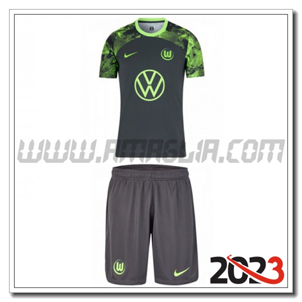 Kit Maglia Vfl Wolfsburg Bambino Seconda 2023 2024