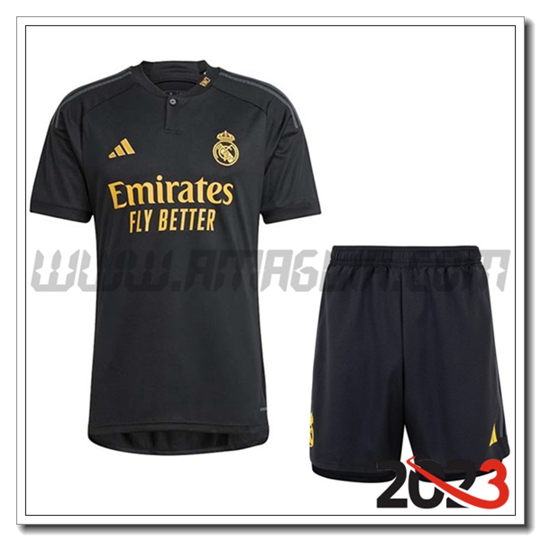 Kit Maglia Real Madrid Terza + Pantaloncini 2023 2024